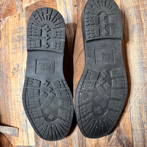 Nunn Bush Shoes Mens‎ 9.5 Wide Portland Oxfords Causal Brown Leather - Picture 5 of 7